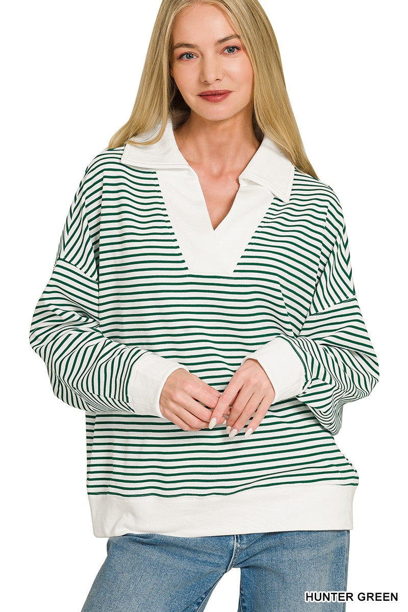 Hunter Green Stripe Set