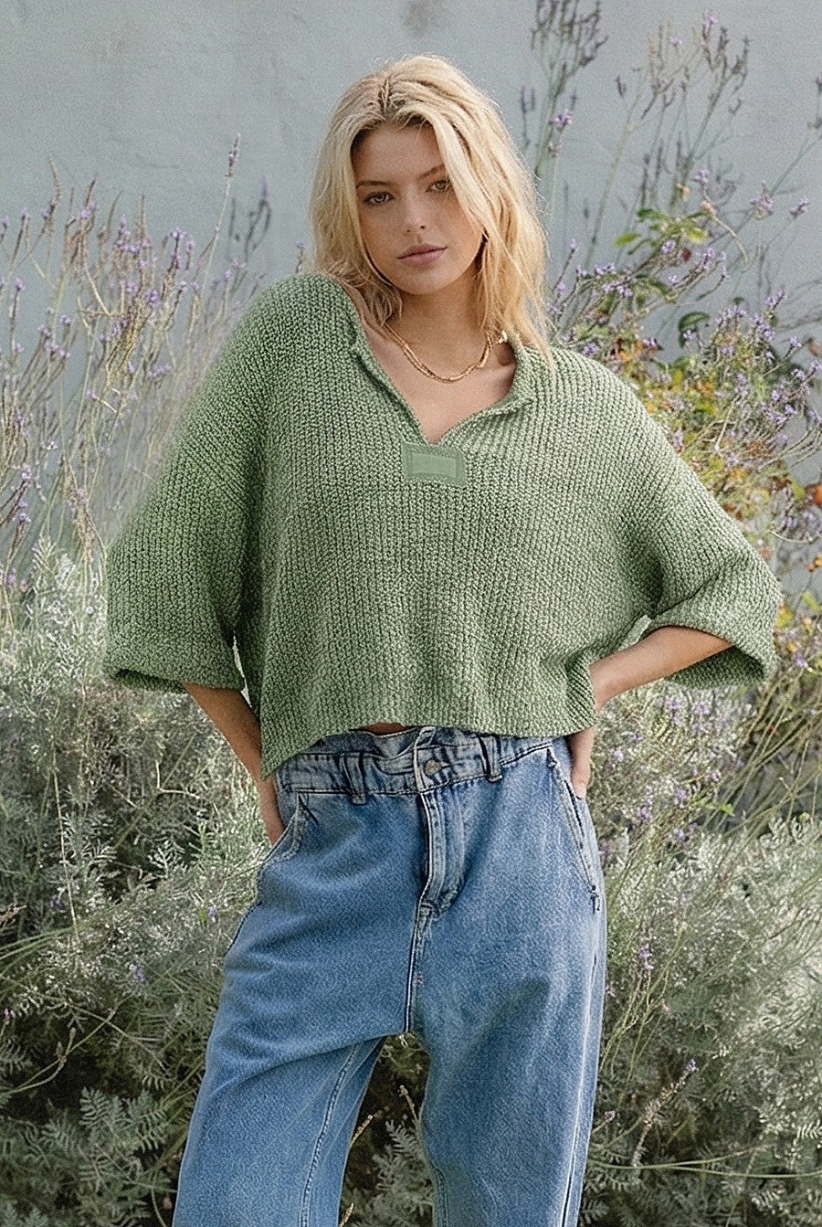 Lightweight Cropped Sweater