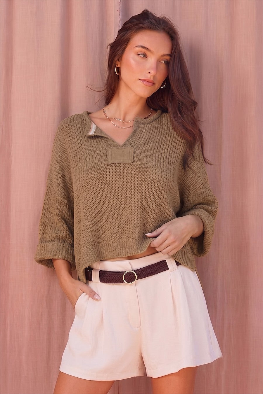 Lightweight Cropped Sweater
