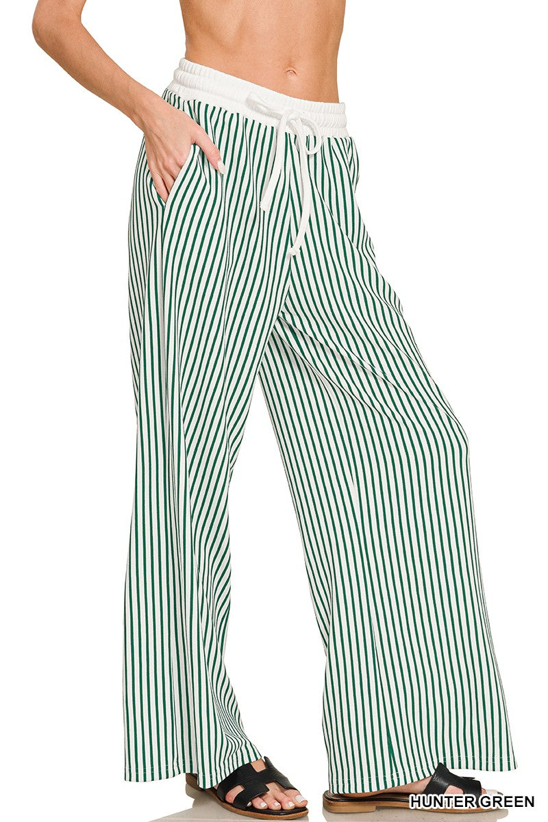 Hunter Green Stripe Set
