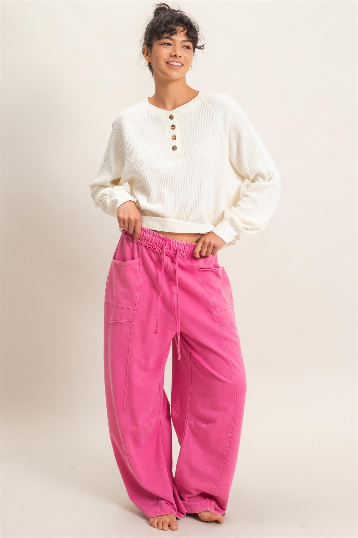 Mineral Washed Barrel Sweatpants