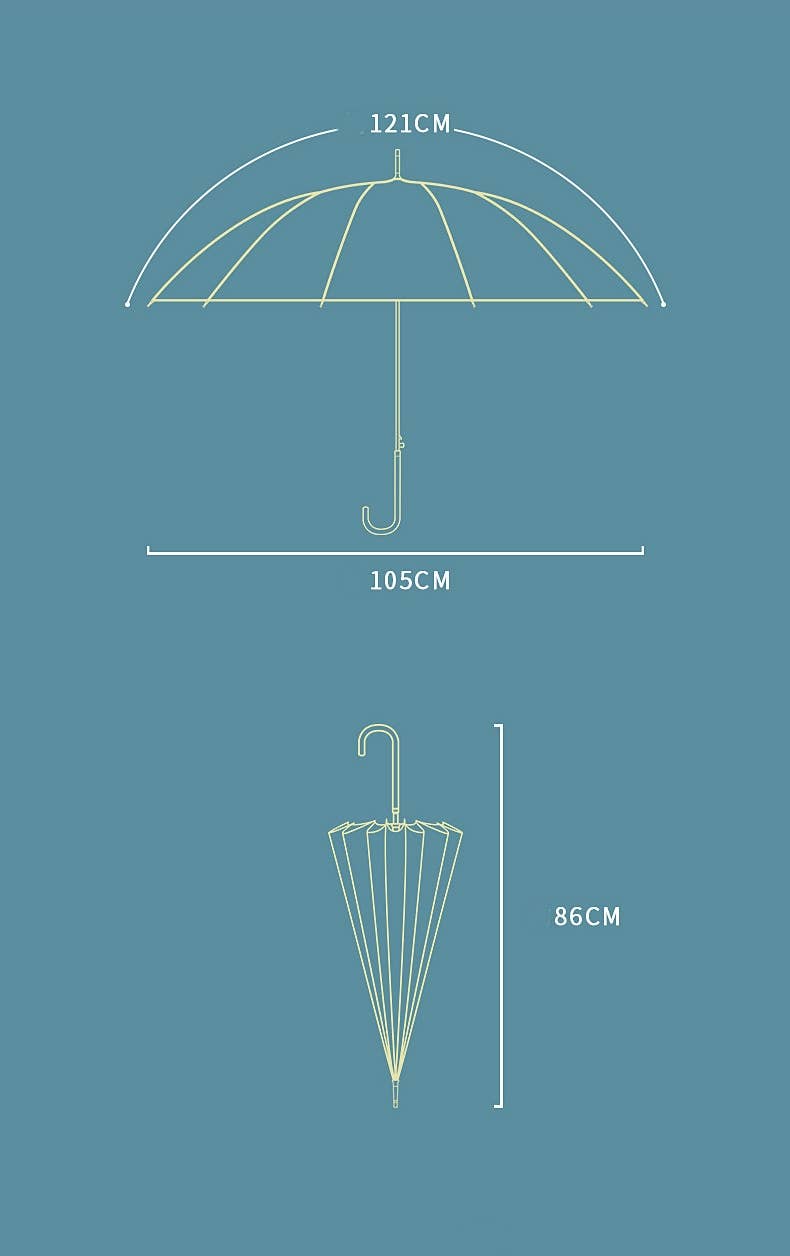 Two Tones Pastel Colour Umbrella 3468