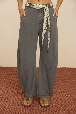 Washed Barrel Chino Pants